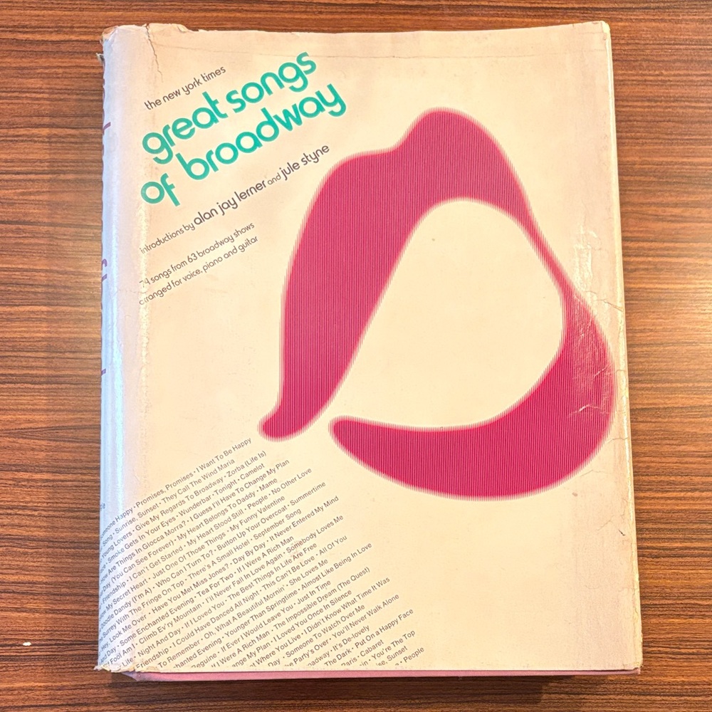 Great Songs of Broadway Songbook - Pink Graphic Cover